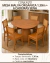 CONJUNTO MESA MALVA ORGANICA 1.30m + 6 CADEIRA SENA NOGUEIRA 137