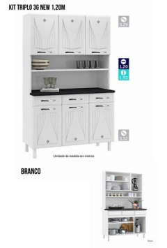 Kit Cozinha Triplo 3G 1,20m — imagem 4