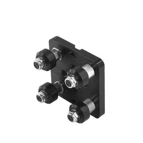 Guia Aj. C/ Roldanas Para Perfil 2020/40-4 Apoios Mini Wheel