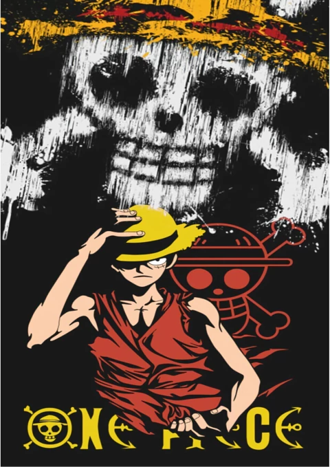 Caderno Personalizado Universitário de 1 Matéria Anime One Piece - Luff - loja online