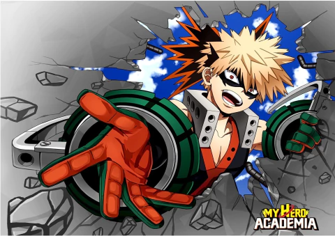 Caderno de Desenho Espiral / Capa Dura - Boku No Hero - F/R Personalizados & Impressos