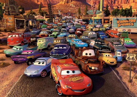 Imagem do Caderno de Desenho Espiral / Capa Dura - Animação Carros