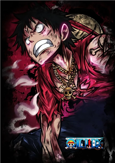 Caderno Personalizado Universitário de 1 Matéria Anime One Piece - Luff