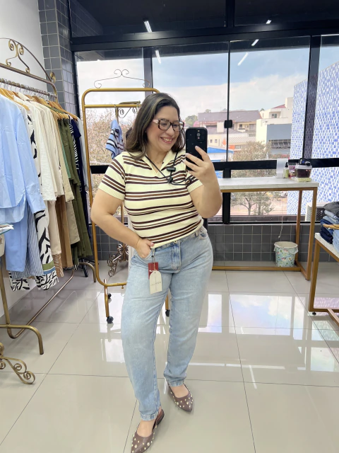CALÇA MOM JEANS