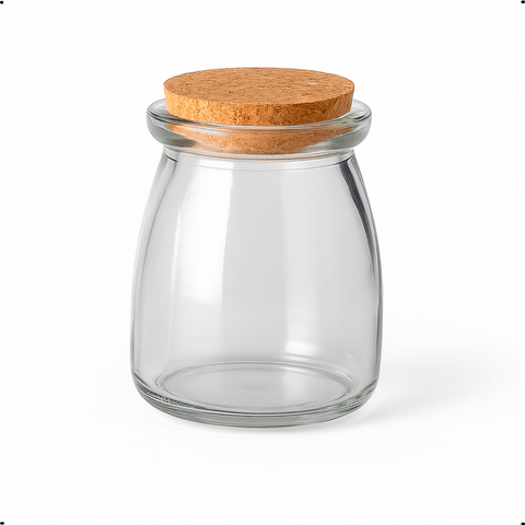 Pote de Vidro com Rolha 200ml