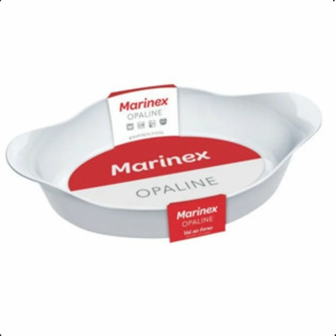Assadeira Marinex Oval Opaline - Grande