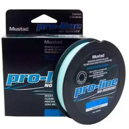 Linha de Pesca sem memória Água Doce e Salgada Pro-line Mustad Azul