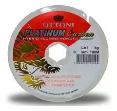 Linha Monofilamento Platinum Carbon 0,25 Mm 19,8 Lb 100 M Transparente - Borsatto E-commerce