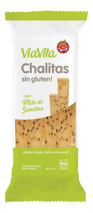 CHALITAS SIN TACC CON SEMILLAS X 100 GR