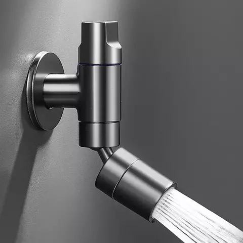 Torneira de Parede em Aço Inoxidável – Água Fria, Única Saída para Mop, Tanque e Piscina