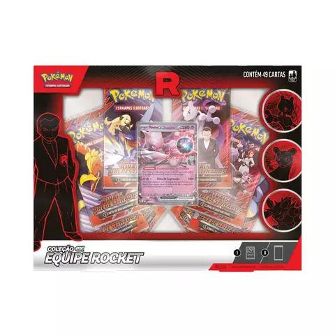Box Pokémon Coleção EX Equipe Rocket (Mewtwo, Nidoking, Persian) - comprar online