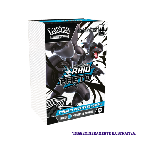 Combo De Booster Pokémon TCG Escarlate e Violeta 10.5 Raio Preto