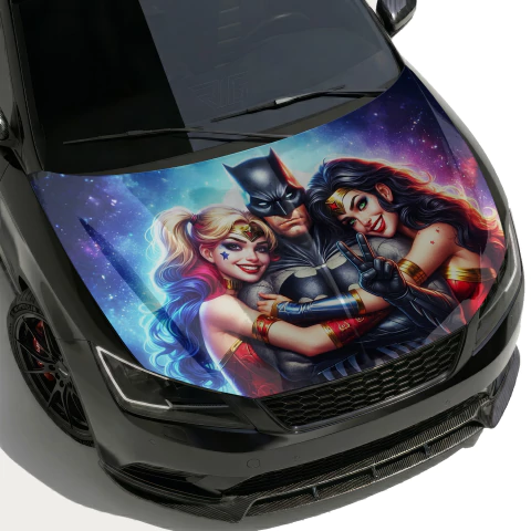 Vinil Wrap Cofre Auto Caballero de la Noche Asciende - 175x150cm