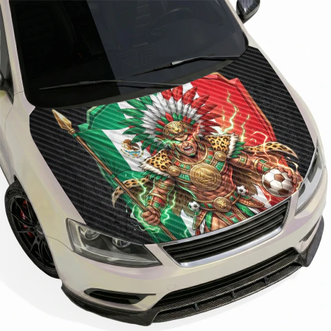 Vinil Wrap Cofre - Auto Jetta 2006-2010 - Fucho Guerrero Azteka - 180x140cm