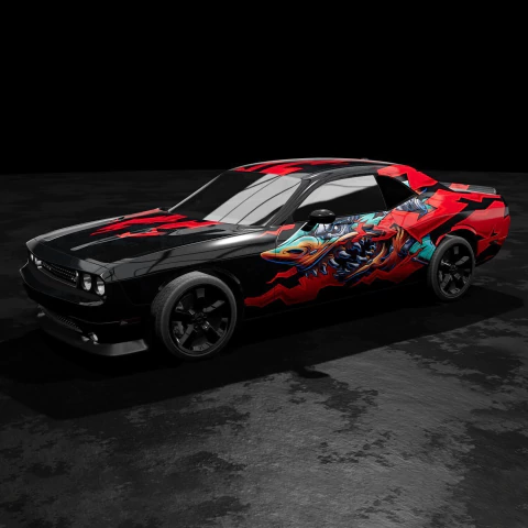 30 Metros Vinil Wrap Automotriz - Tiburón Furioso - comprar en línea