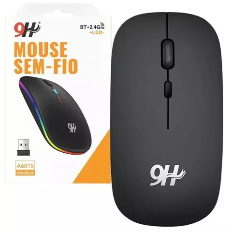 MOUSE SEM FIO LED 9H MULTI-CONEXÃO BLUETOOTH