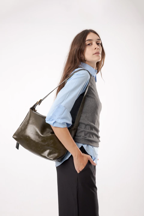Cartera Mira efecto cuero