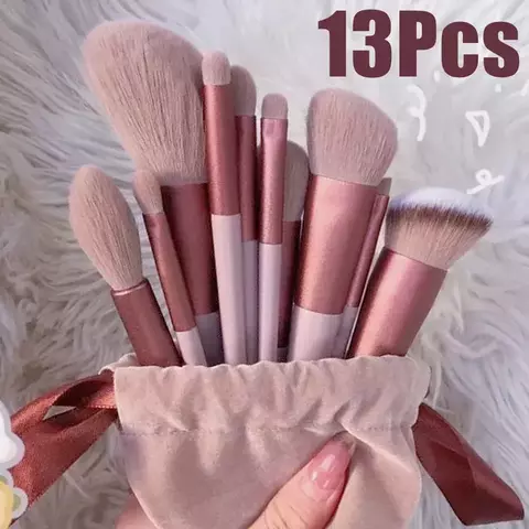 13 PCS Pincéis de Maquiagem Conjunto de Sombra de Olho Fundação Mulheres Esco