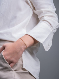 Pulseira Minimalista Banho Ouro 18K