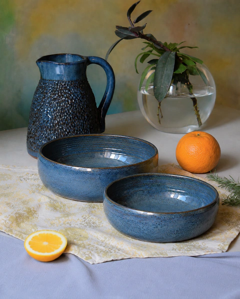 Set Ensaladeras + Jarra - Azul