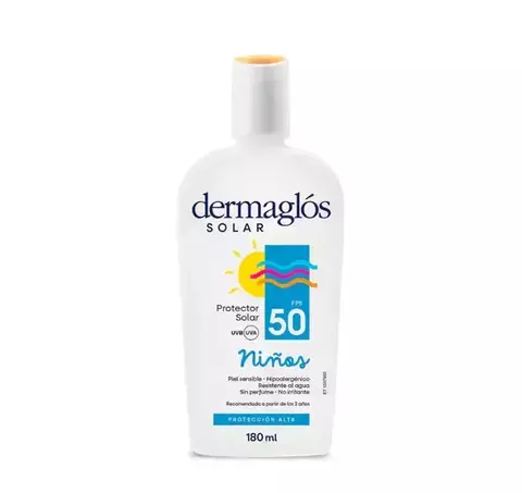 DERMAGLOS SOLAR Fps50 NIÑOS 180ML.
