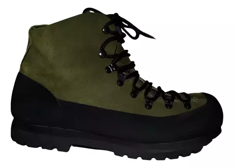 Bota com Cadarço - cor verde-musgo - comprar online
