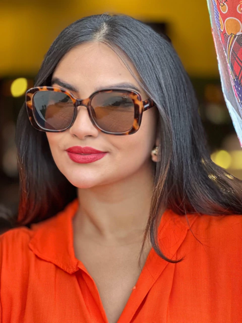 ÓCULOS QUADRADO ONÇA - HP224467