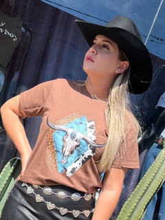 T-SHIRT MARROM BOI REF T5005