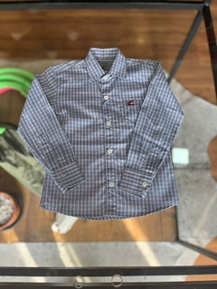 CAMISA MASCULINA INF CLASSIC XADREZ ROXO 2408