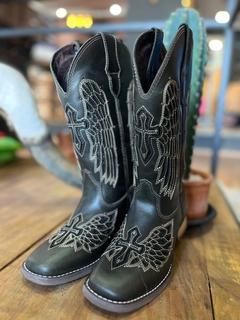 BOTA FEMININA HELAZZA VERDE CRUZ REFV1