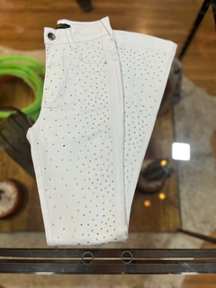 CALÇA FEMININA TEXAS RANCH BRANCA C/BRILHO TRCPGG