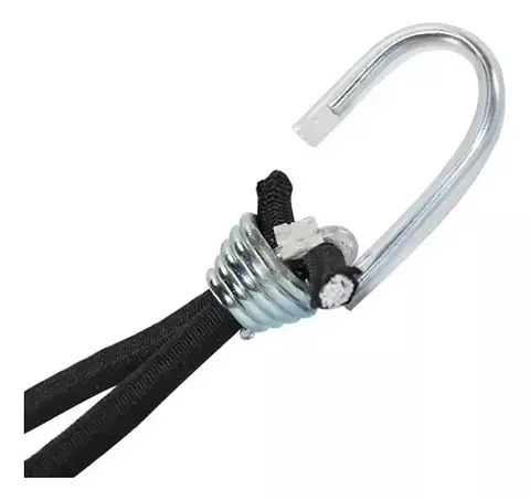 50 ELÁSTICO PRENDER LONA PRETO 35CM C/ GANCHO - comprar online