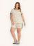 Short Doll Feminino Manga Curta Lua Plus - comprar online