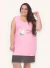 Camisola Feminino Regata Plus Bella Coral na internet