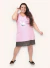 Camisola Feminino Regata Plus Bella Coral