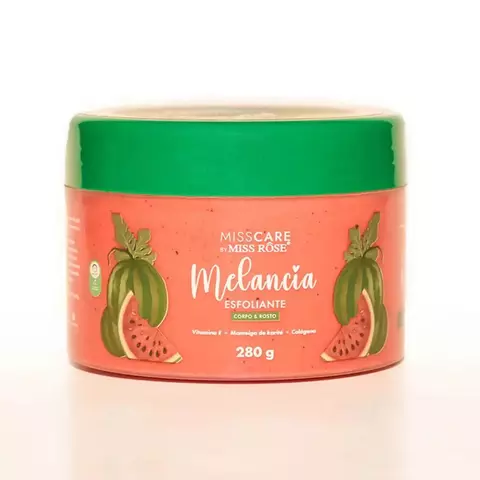 Esfoliante Corpo e Rosto Melancia Miss Care 280g - Miss Rôse