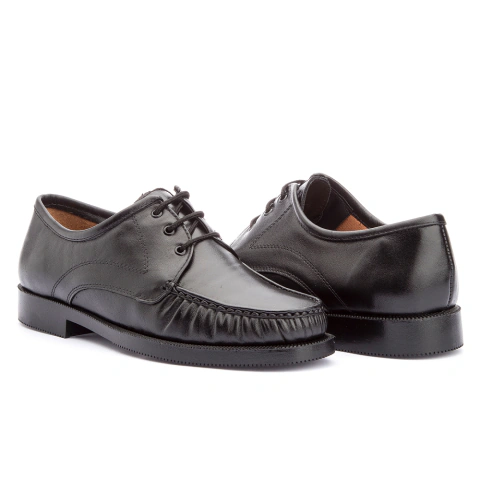 Sapato Mocassim Masculino Preto em Couro Confortável Ref.: 32062preto IGOR FRANCA