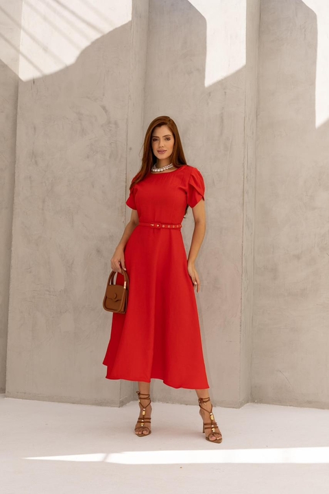 VESTIDO CINDERELA - ALFAIATARIA MARRANT - VERMELHO 2