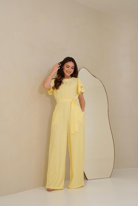 MACACÃO CHÉRIE - ALFAIATARIA - AMARELO