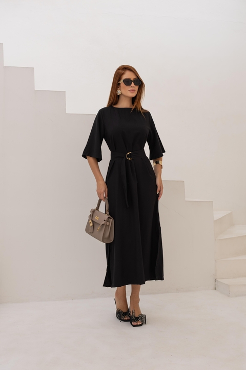 VESTIDO - SERENA - ALFAIATARIA MARRANT - PRETO