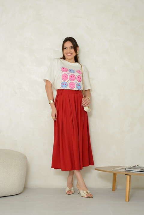 SAIA FLAVIA - ALFAIATARIA - VERMELHA