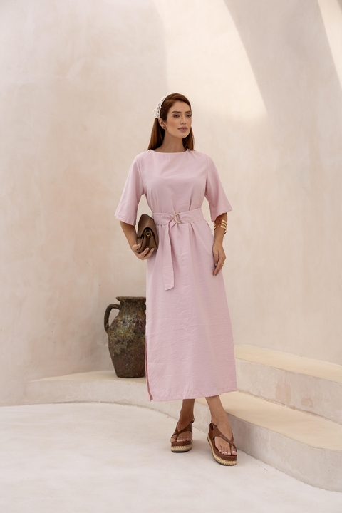 VESTIDO - SERENA - ALFAIATARIA MARRANT - ROSA CLARO