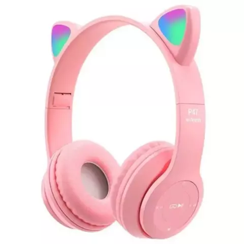 Fone De Ouvido HeadFone Sem Fio Orelha de Gato Gatinho