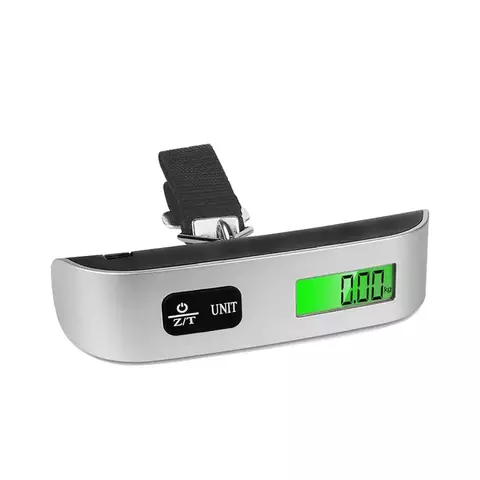Balança portátil digital display lcd 110lb/50kg bagagem eletrônica pendurado