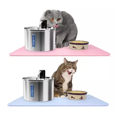 Tapete de Silicone para comedouro e bebedouro - para cão e gato
