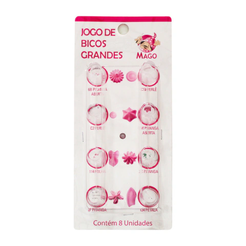 Jogo De Bicos GDE Plast C/8 Und 7046 MAGO