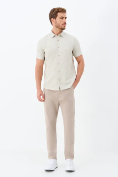 Camisa Casual Linho Mc Act