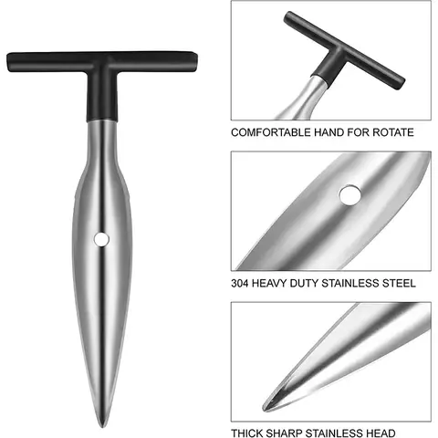 Furador Abridor de Coco Rápido Aço Inoxidável Profissional - comprar online