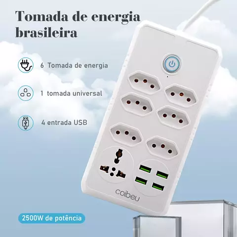 extensão tomada,extensão elétrica,tomada usb,plug,regua tomada