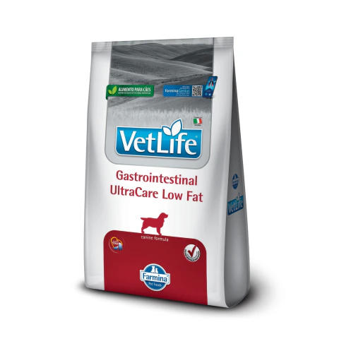Ração Farmina Vet Life Gastrointestinal UltraCare Low Fat para Cães Adultos de Todas as Raças